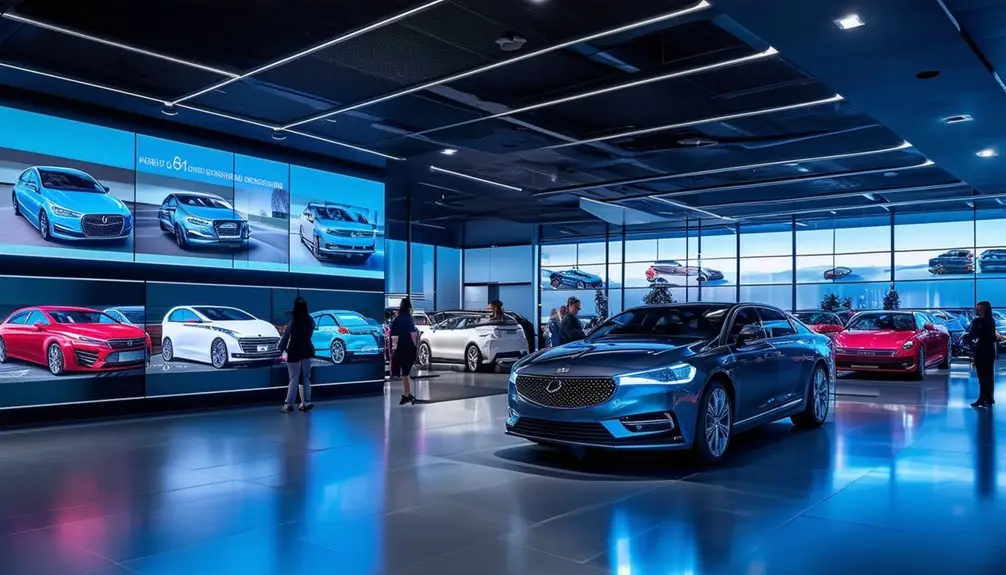 Car Dealership Electronic Inventory Screens 5 captivating digital content creation