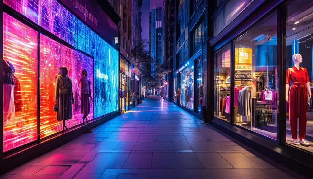 Large LED Displays for Retail Windows 8 comparing led and traditional