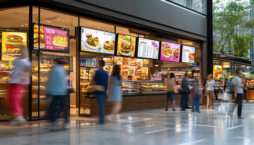 digital menu boards in retail