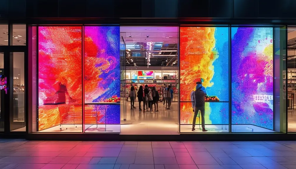 Large LED Displays for Retail Windows 1 energy efficient customizable high quality displays