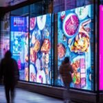 eye catching led window displays