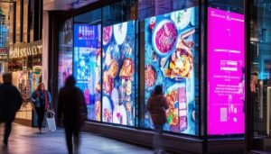 eye catching led window displays