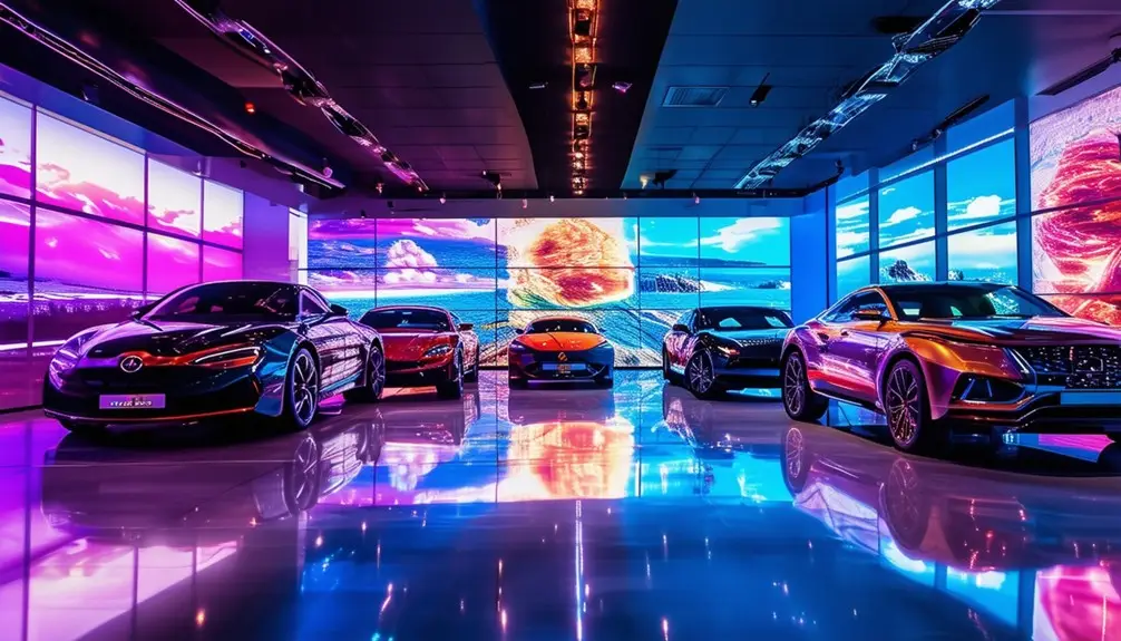 modern led displays for cars