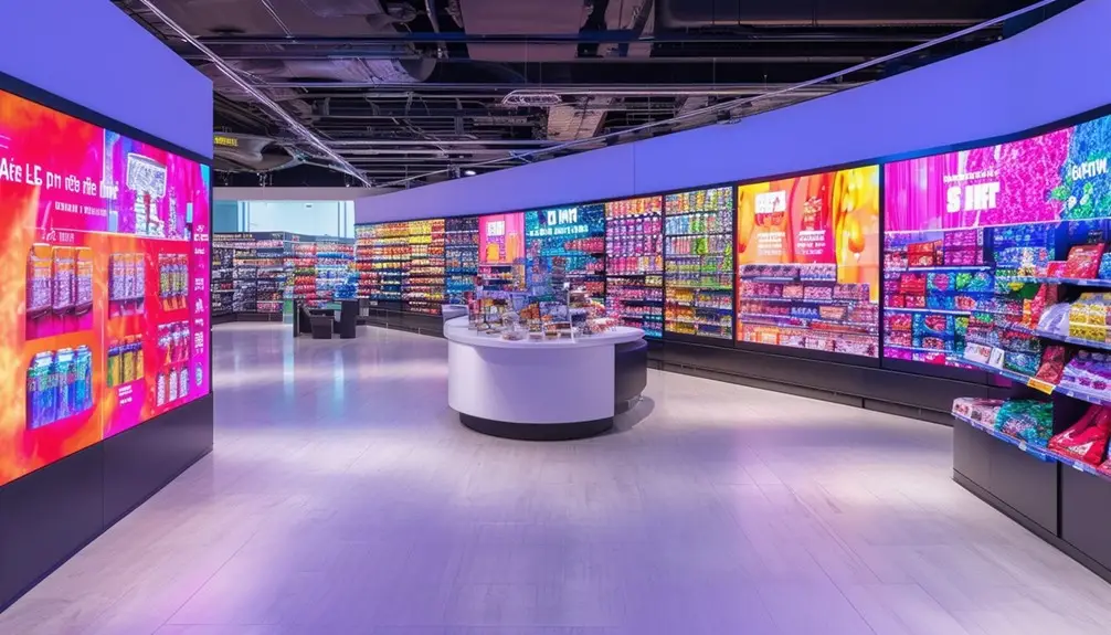 retail chains use led