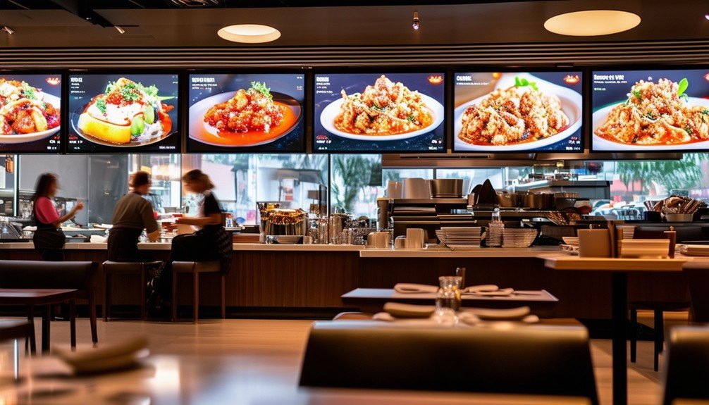 bright led menu displays