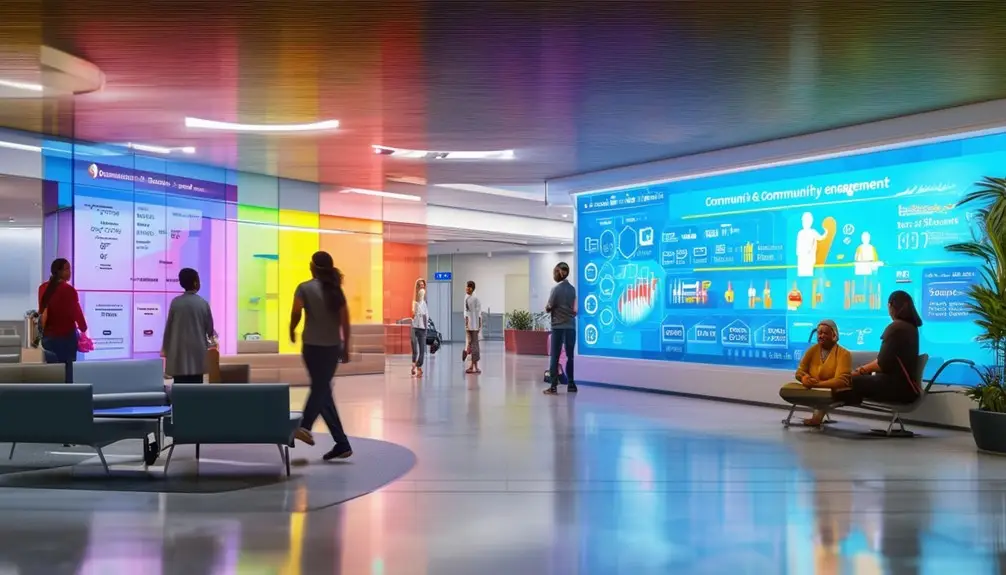 Digital Signage Solutions for Health Metrics 7 community interaction and growth
