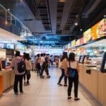 convenient food court kiosks