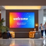 corporate digital welcome signage