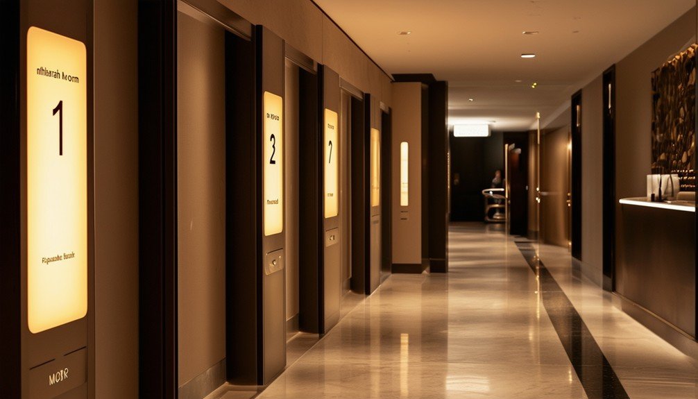 Touchscreen Room Signs for Hotels 2 customized room identification signs