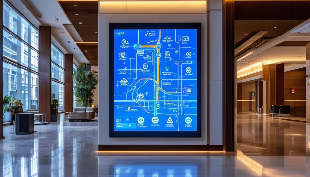 Interactive Hotel Room Signage Displays 2 digital navigation aids design