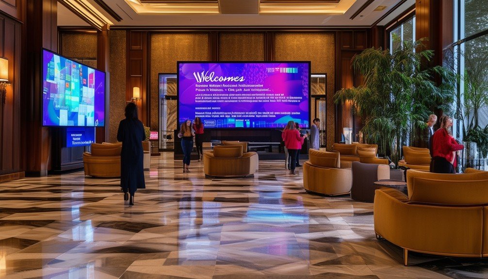 dynamic digital lobby signage