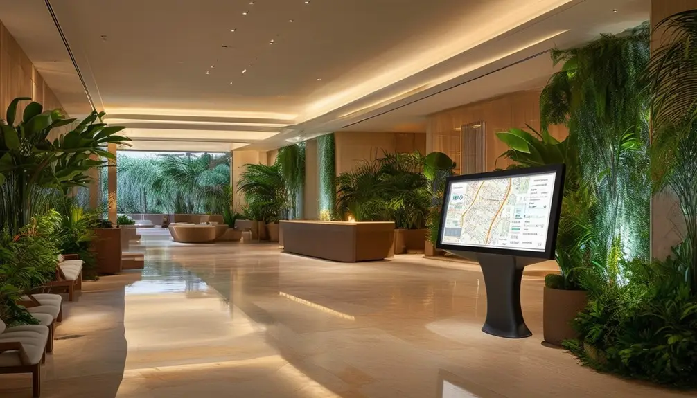 Digital Signs for Spa Directories 2 dynamic digital maps system
