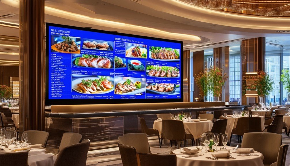 dynamic digital menu displays