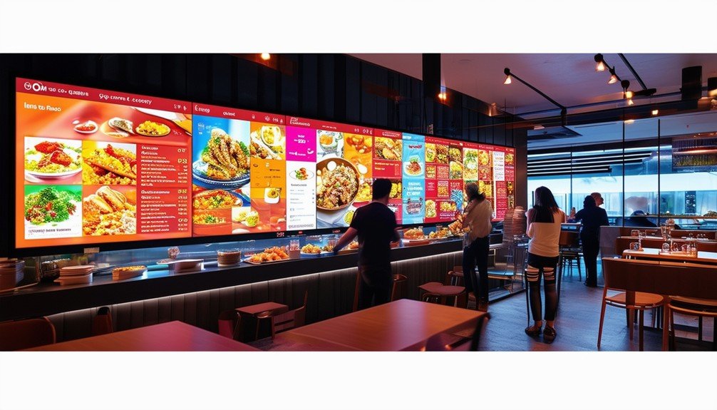 dynamic menu board display