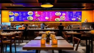 dynamic restaurant display screens