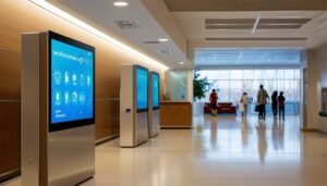 Digital Signs for Healthcare 27 efficient check in for all