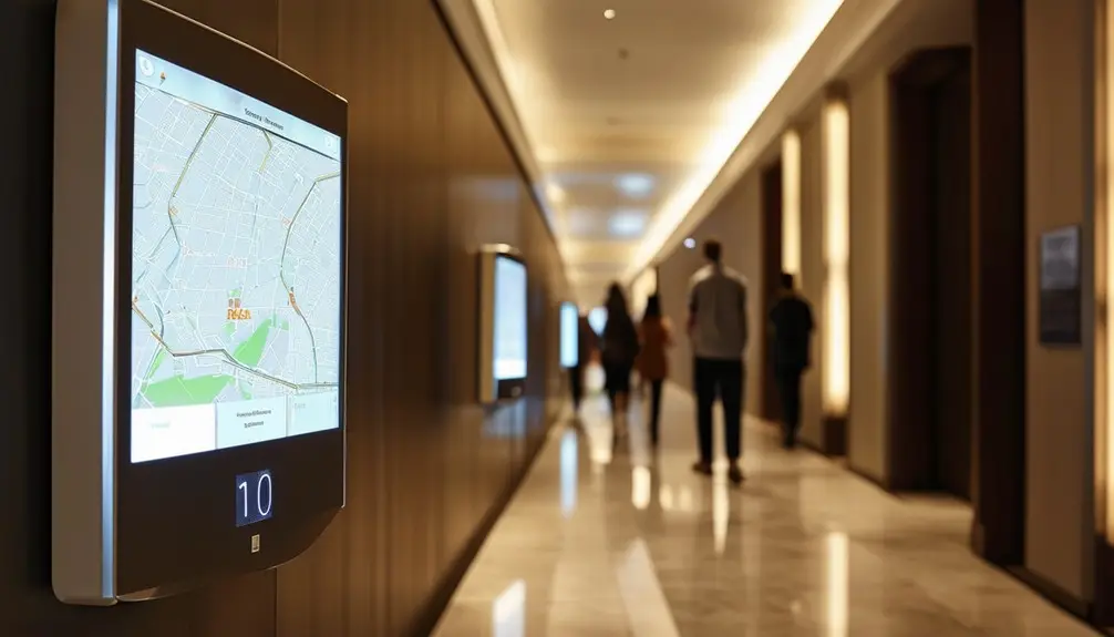 Touchscreen Room Signs for Hotels 3 engaging navigation system design