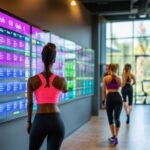 fitness studio schedule display