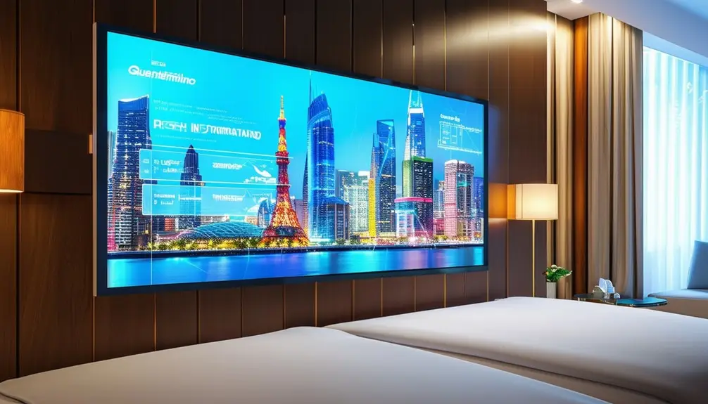 Interactive Hotel Room Signage Displays 7 four word phrase captured accurately