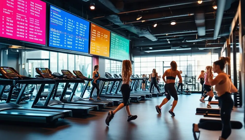 gym s electronic message displays