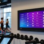 gym updates via screens