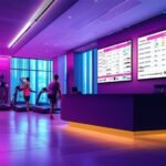 health club information screens