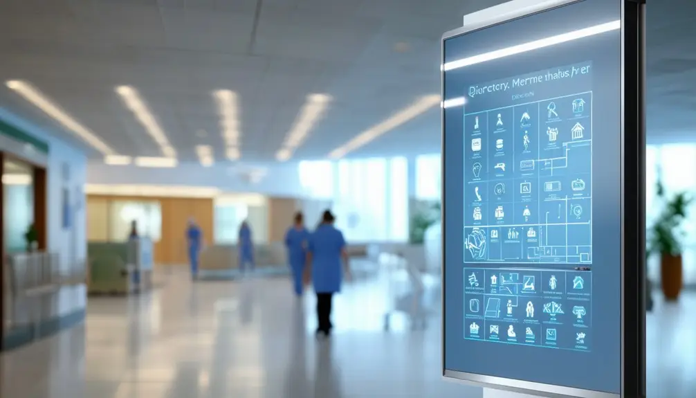 healthcare building digital signs