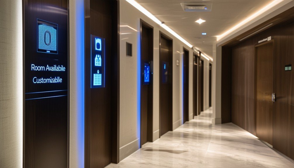 High-Tech Room Signage for Hotels 2 high tech signage characteristics outlined