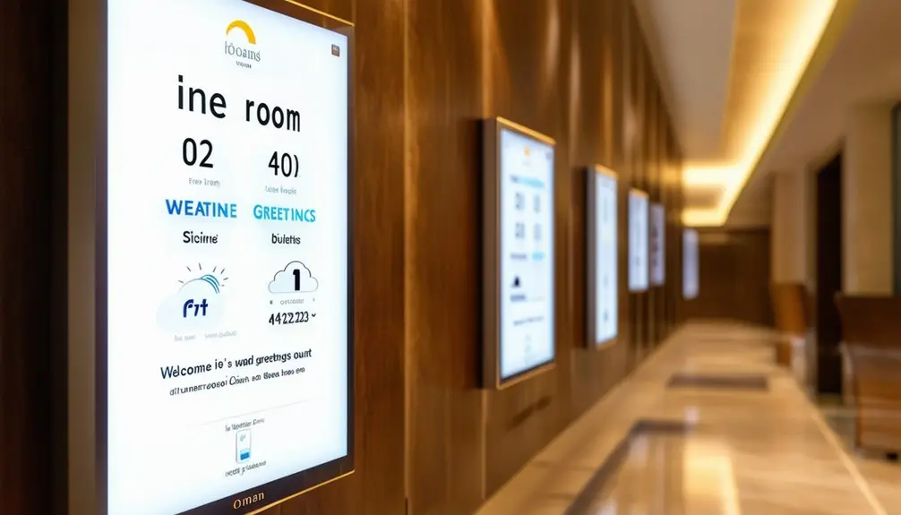 Hotel Digital Room Signs With Updates 2 improving guest satisfaction levels