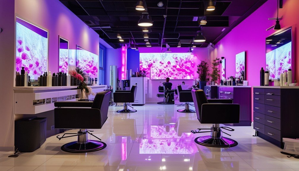 innovative digital salon displays