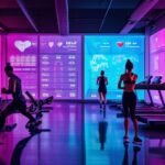 interactive fitness tracking screens