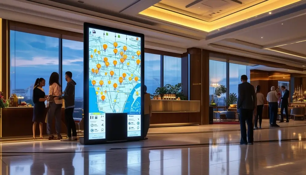 interactive hotel guest kiosks