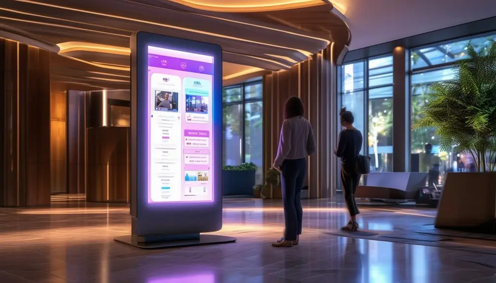 Interactive Hotel Room Signage Displays 4 interactive kiosk technology implementation