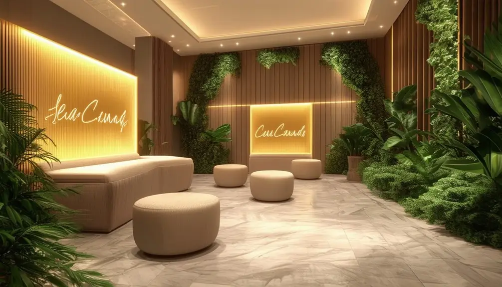 luxurious spa digital signage