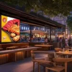 outdoor digital restaurant signage