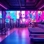 promote gym with screens