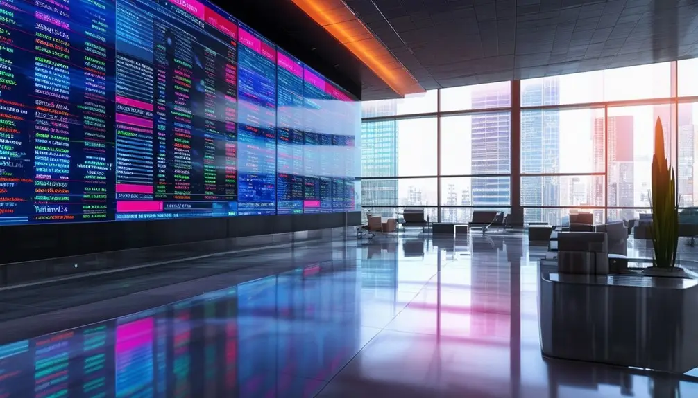real time corporate data display