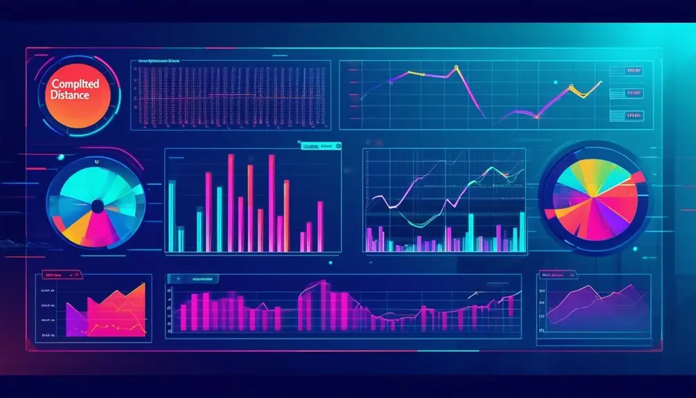 Digital Dashboards for Workout Metrics 4 recorded travel distances accurately