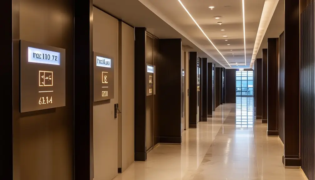 Hotel Digital Room Signs With Updates 3 room identification and directions