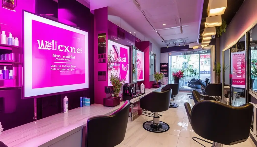 salon advertising with technology