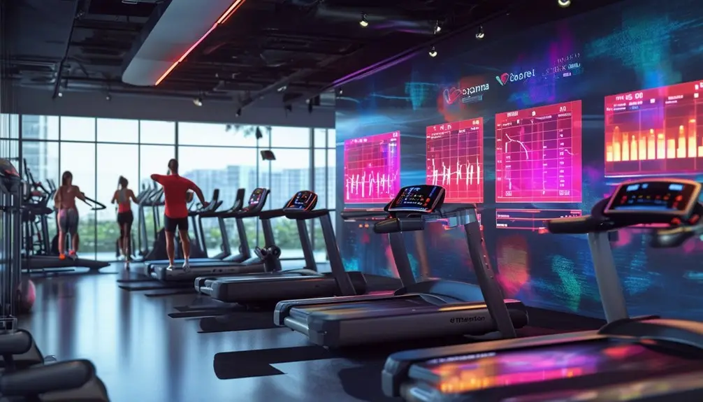 Fitness Center Health Progress Screens 4 scoring physical fitness levels