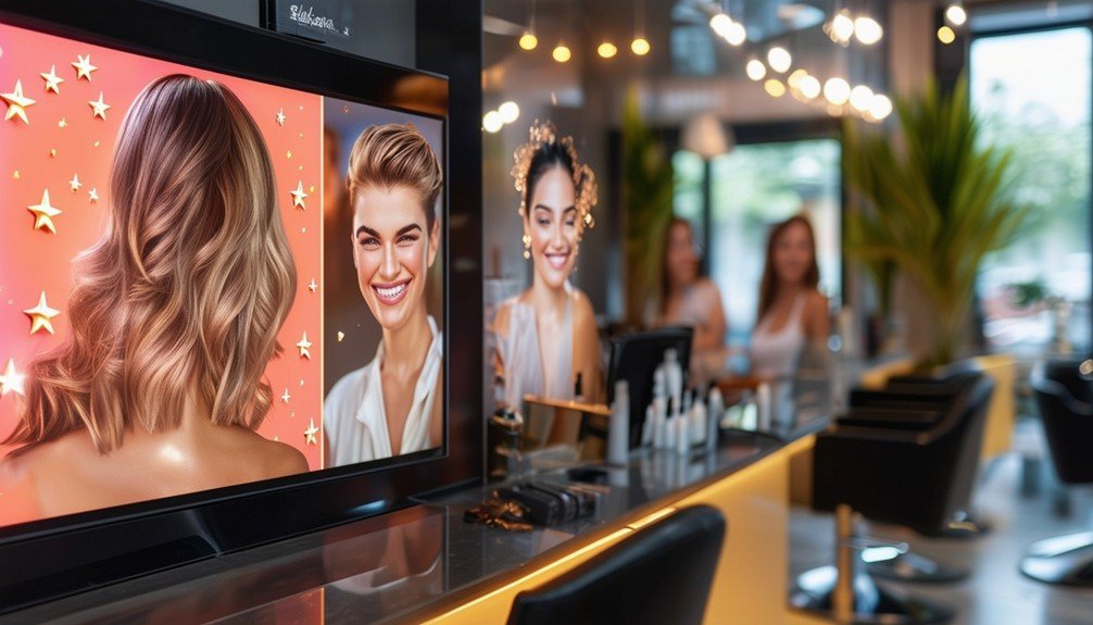 Digital Signs to Boost Salon Offers 6 showcasing positive client feedback