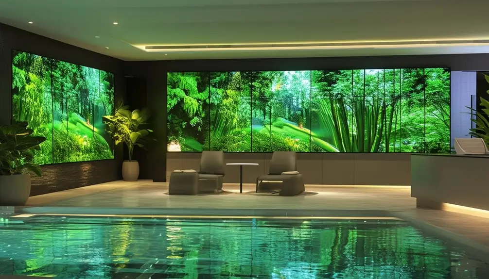 spa marketing on screens