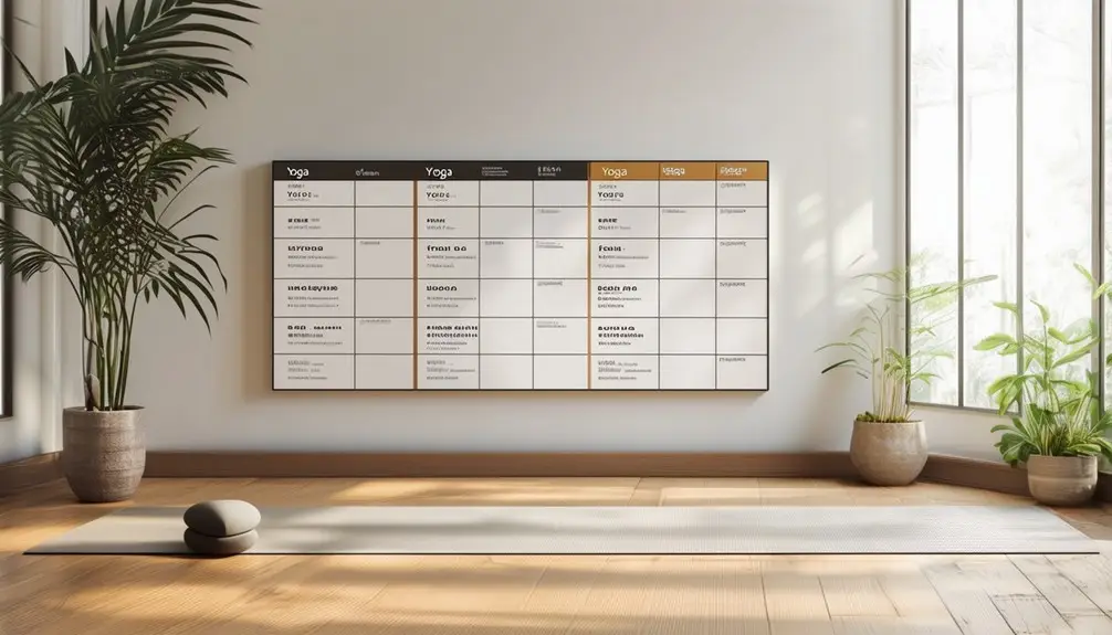 tech enhanced yoga class boards