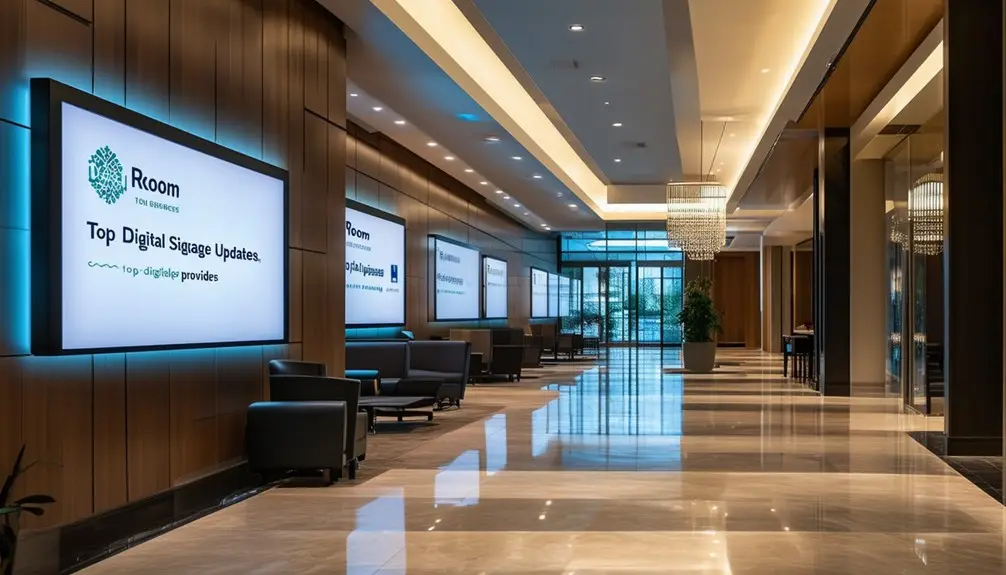 Hotel Digital Room Signs With Updates 8 top digital signage companies