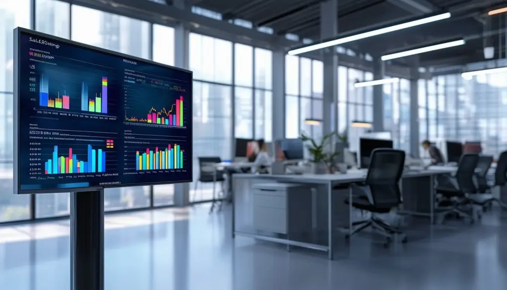 Digital Signs With Live Corporate KPI Updates 3 track performance using kpis