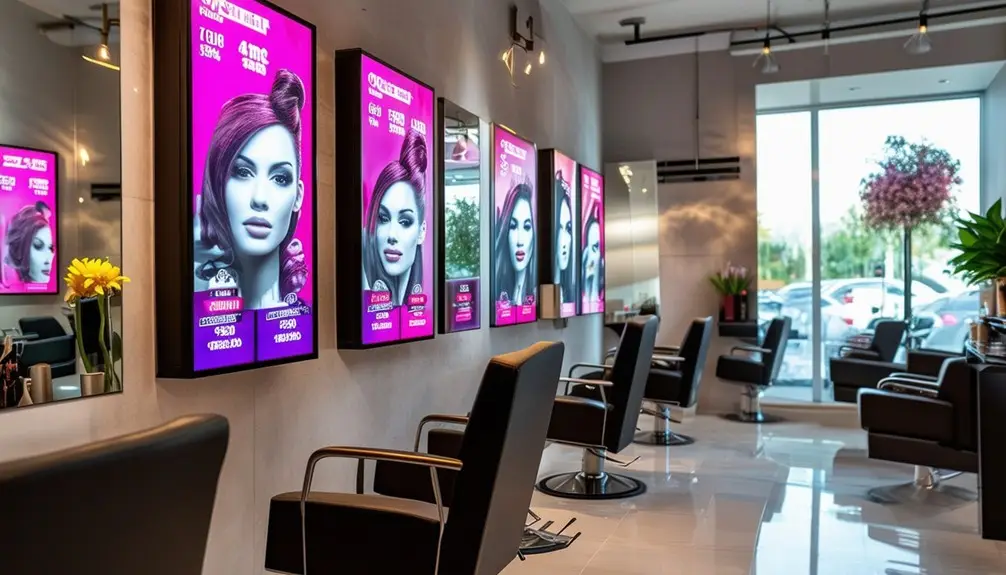 Digital Signs to Boost Salon Offers 8 upgrade menu display technology
