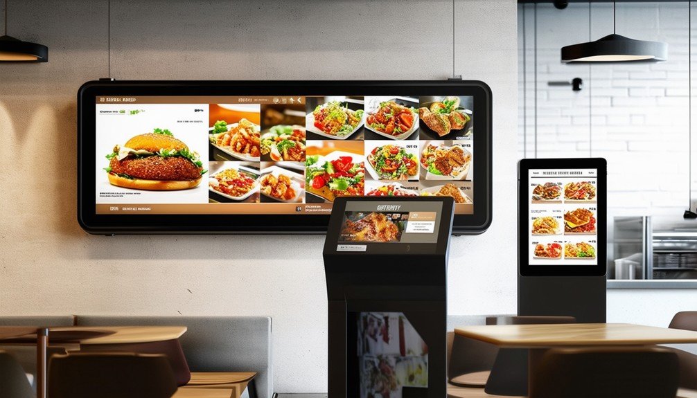 variety of digital displays
