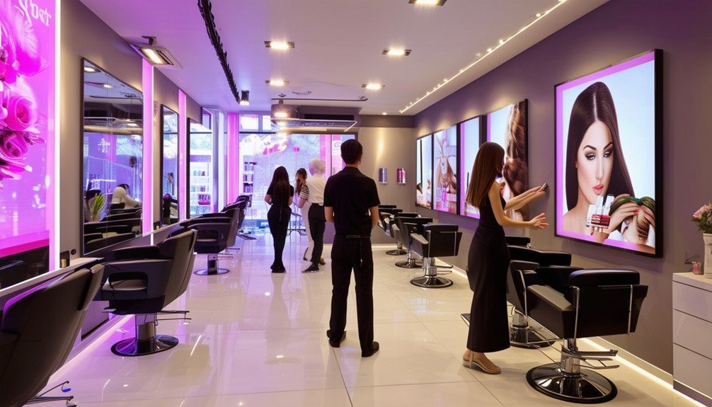 Digital Signs to Boost Salon Offers 1 visuals enhance service marketing
