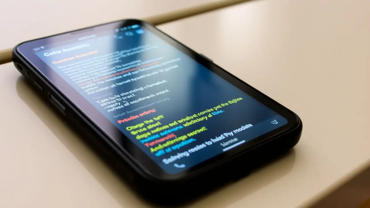 A colorful and easy-to-use digital touchscreen interface on a phone.